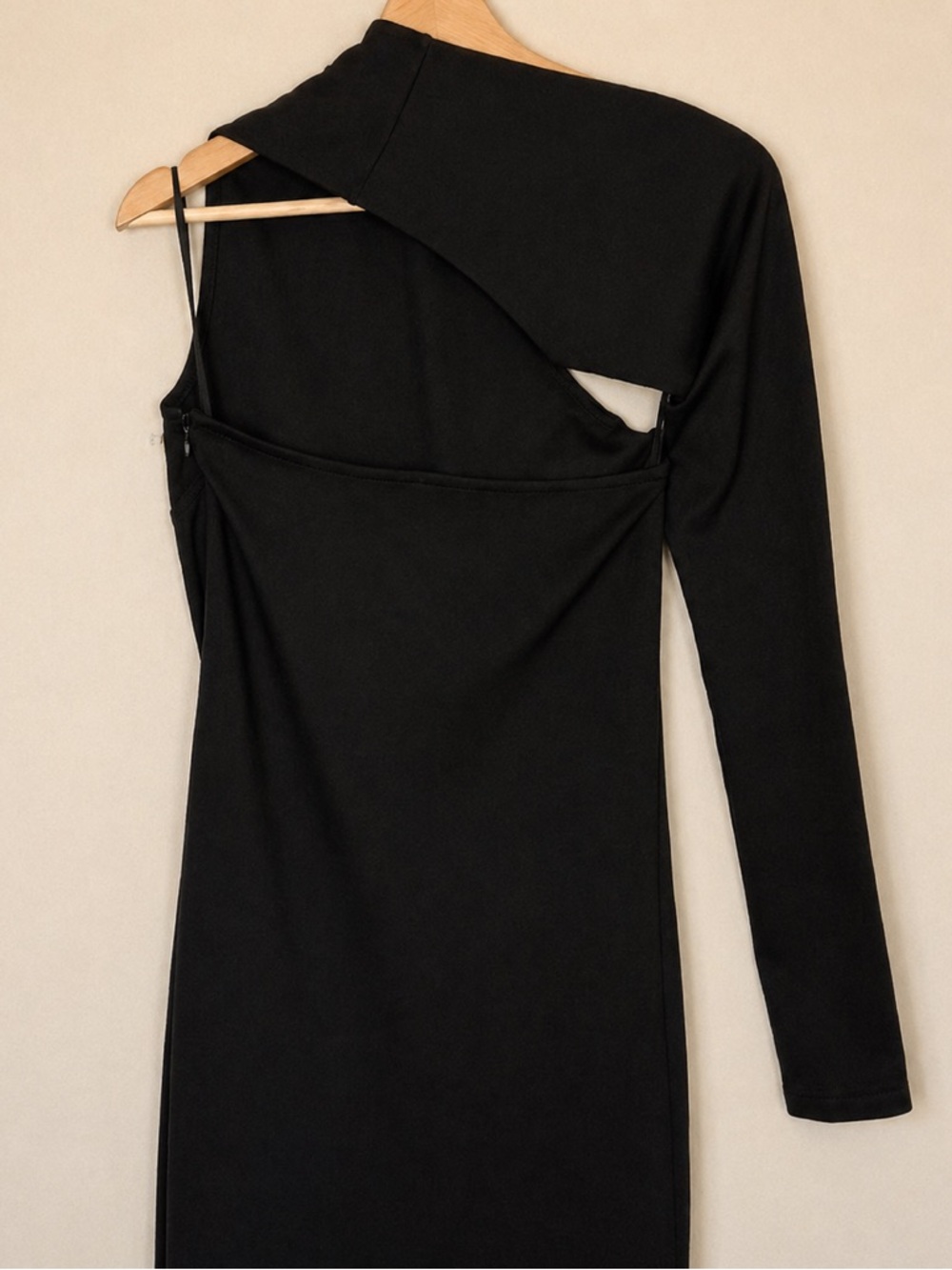 Marcella NYC Manhattan One Shoulder Gown European Ponte Open Back Halter Gown S - Picture 14 of 16